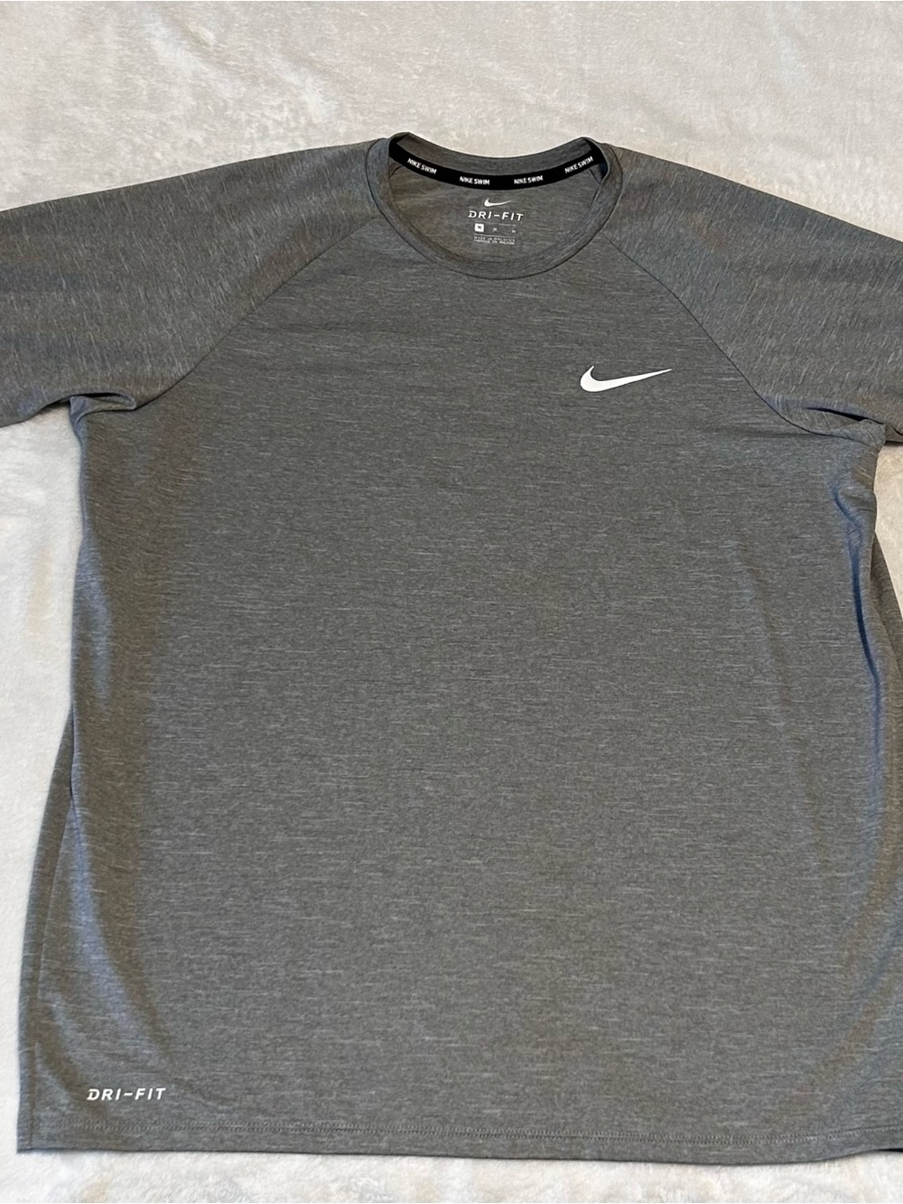Nike Gray Dri-FIT Short Sleeve Crew Shirt